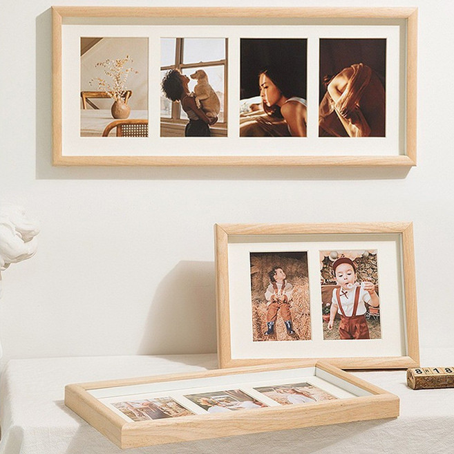 JJYK 고급형(라운딩마감) 인테리어 감성 액자, 1개, 우드