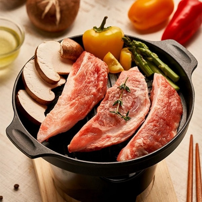 하늘돼지 국내산 도드람한돈 생연골 2kg 캠핑 구이용 1등급 이상 돼지고기 (냉동), 1개