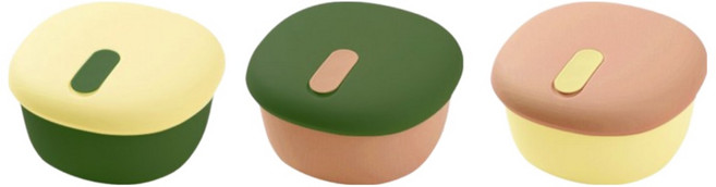 국산 실리콘밥팩 냉동밥보관용기 전자레인지 밀폐 소분용기 350ml, 혼합, 3개