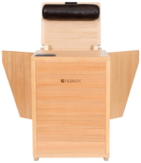 [휴먼사우나] 큐브 편백나무+히노끼 스톤찜질+좌훈+족욕찜질