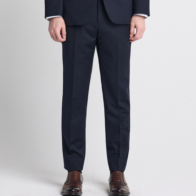 [STCO] 남성 울 사방스판 에센셜 포멀 정장바지 슬랙스 슬림핏 네이비