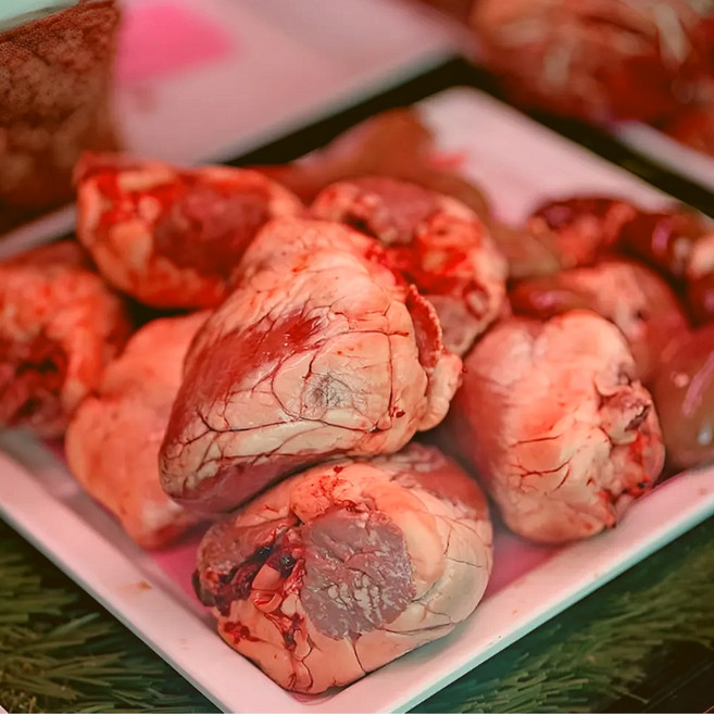 Halal Australian Frozen Rich Nutrient Lamb Heart 할랄 인증 호주산 냉동 양심장 영양 풍부, 1kg, 1개