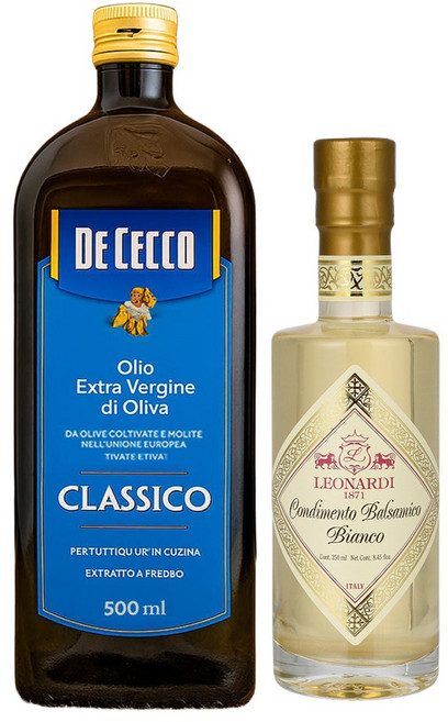 데체코 엑스트라버진 500ml + 레오나르디 화이트 발사믹 250ml, 1세트, 750ml