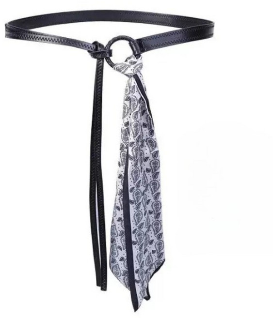 럭키 패션 펑크 힙합 가죽 스카프 벨트