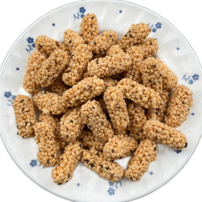 한입 미니 귀리깨강정 오트밀강정 귀리과자, 10개, 30g