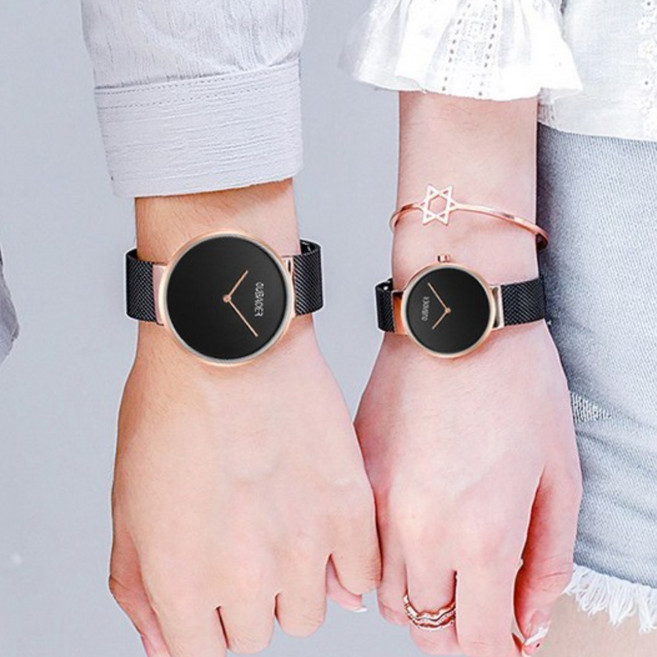 [당일출고/1+1 증정] Quartz watch 고급 커플 메쉬시계 여친 남친시계 S030WC+선물포장