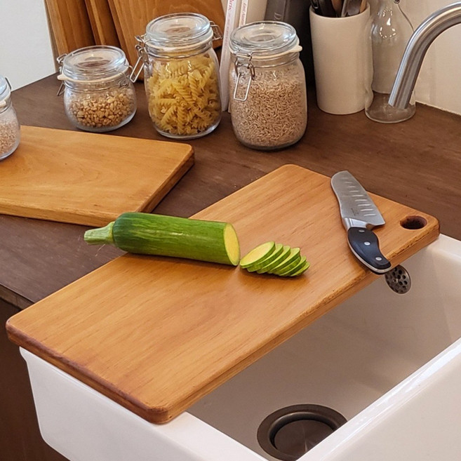 나무사랑 소나무 옻칠 통원목도마, 1개