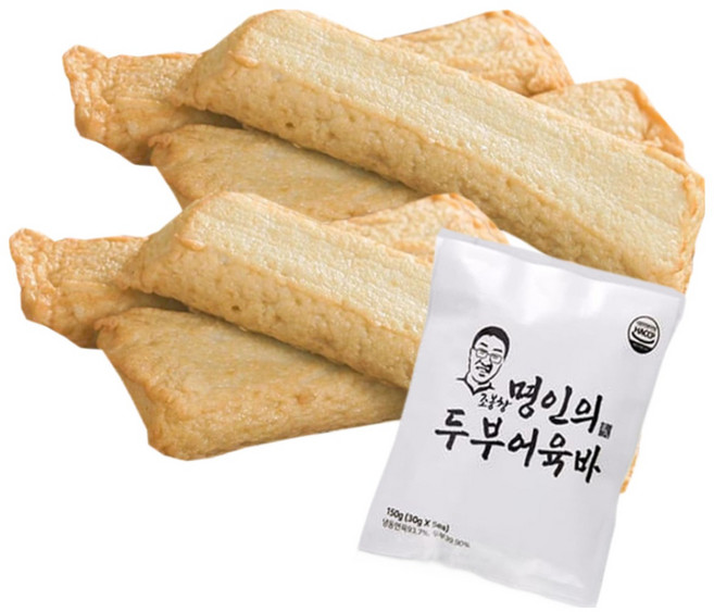 [AC-Mall] TV홈쇼핑 히트상품 어육바 조봉창 어묵명인 수제 두부 어육바 밀가루X HACCP인증 프리미엄 생선살 연육 어묵 두부 오뎅 핫바, 1.35kg, 1세트