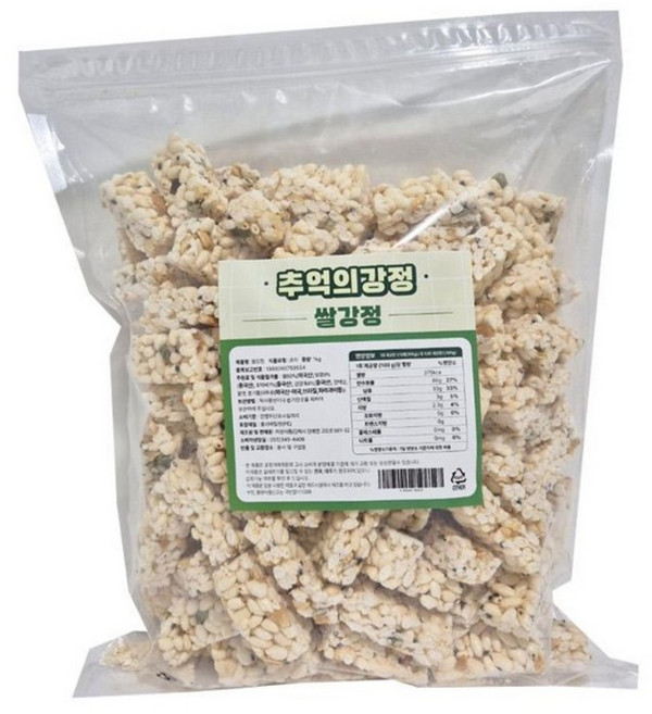 미성식품 추억의 쌀강정1kg, 1개, 1kg