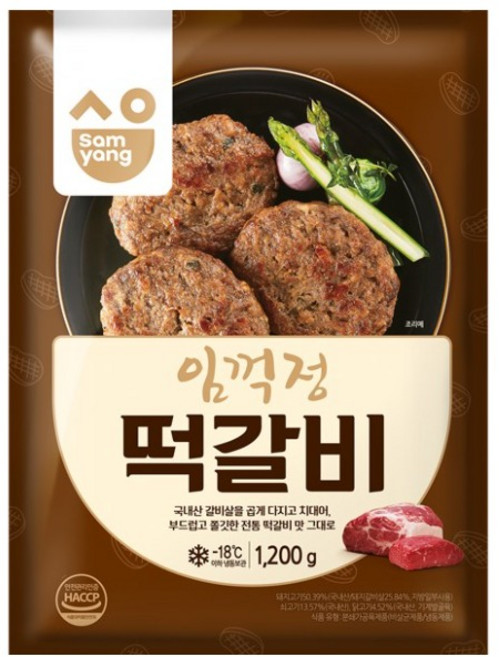 삼양 임꺽정 떡갈비, 1.2kg, 1개