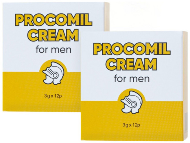 프로 크림 포 맨 (12p) X 2개 - 상쾌한 쿨링 보습 마사지, 3g, 24개