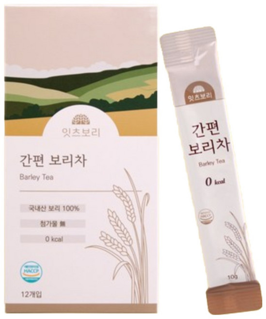 잇츠보리 액상 간편 보리차 국산 오르조 무첨가 제로칼로리, 10ml, 12개