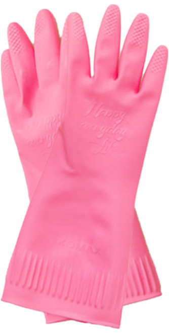 코멕스 고무장갑 소형 10개, 핑크, 소(S)