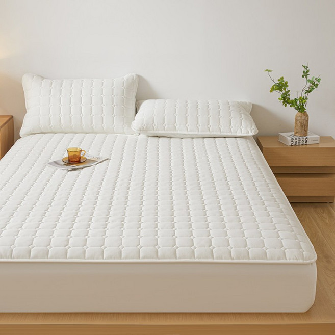 워시드코튼 방수 매트리스커버 A타입 방뇨 방진드기 통기성 뛰어남 미끄럼방지 기계세탁 안심 잠자리 침대보호대 싱글 슈퍼싱글 더블 퀸 킹