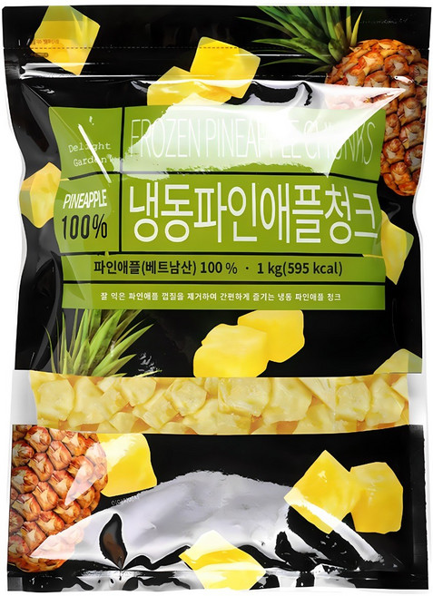 딜라잇가든 냉동 파인애플(베트남), 1kg, 5개