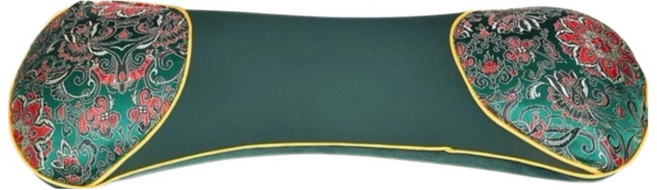 WIRQO 전기 가열 쑥 베개 목 베개 목 온열 찜질기 뜸 베개 수면 잠자기 전용 베개, 그린