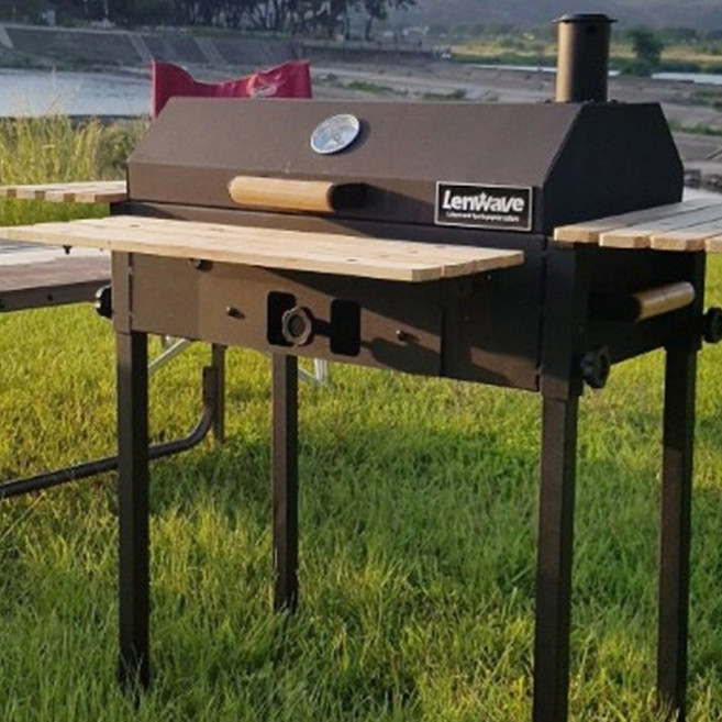 야외요리 바베큐그릴 숯불구이 가족 육각 캠핑 고열효율, 1개