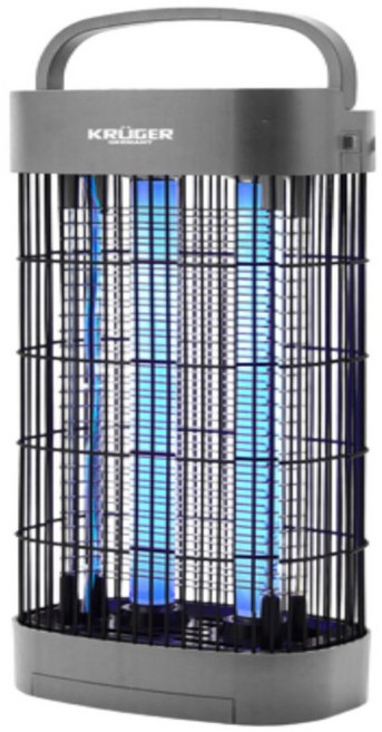 크루거 친환경 블루라이트 강력 전기 모기퇴치기 이동형 무소음 가정용 해충퇴치기 듀얼램프, 정품 krb-2040