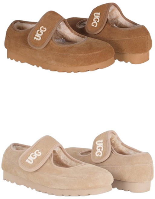 호주 오즈라나 어그 클래식 로고 메리제인 컷아웃 양털 단화 OZ1012