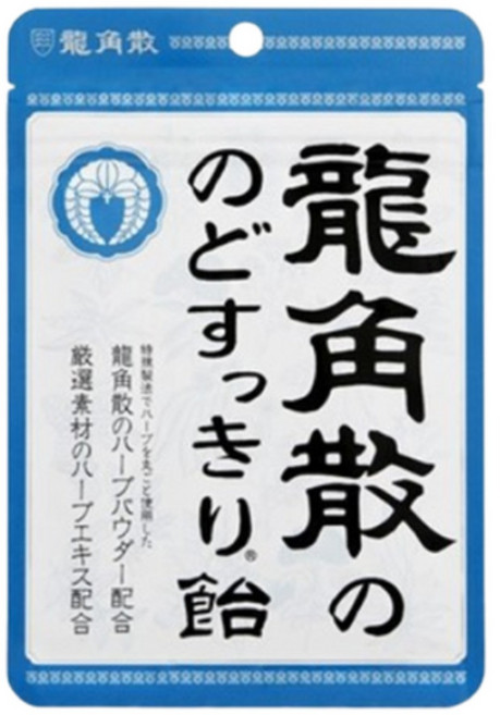 일본 목캔디 용각산 봉지 사탕 캔디 박하맛, 88g, 8개