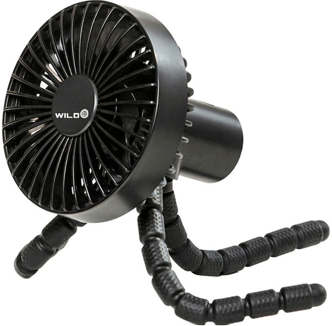 탁상용 미니선풍기 캠핑선풍기 무선선풍기 문어발, 블랙