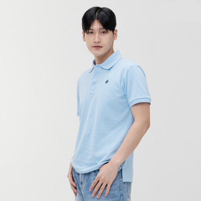 폴로 클럽 베이직 반팔 카라 티셔츠 커플 PK 남녀공용 BP-1027