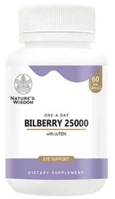 뉴질랜드 네이처스위즈덤 빌베리 25000mg, 3개, 60정 - 쿠팡