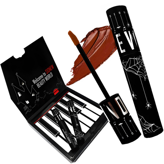 시오뉴 [SIONEW] 지속력 좋은 벨벳 립 틴트, [브릴란테]-진한레드, 1개, 4.5g