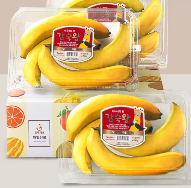 프루미츠 스미후루 감숙왕 바나나 750g 3팩, 3개