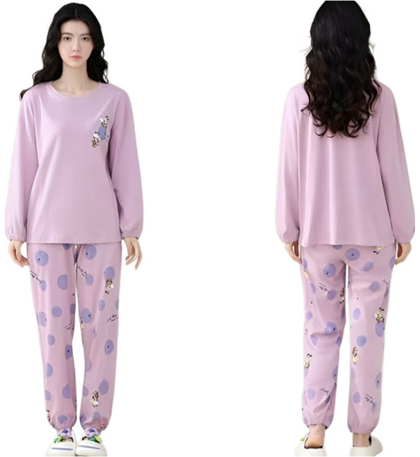 여성 시보리 잠옷 상하세트