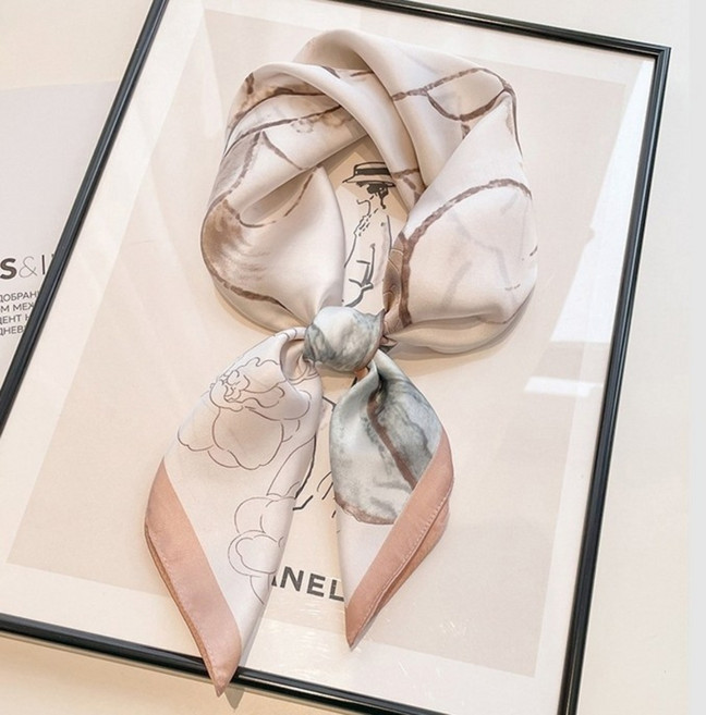 핸도라 패션 쁘띠 사각 스카프 봄 가을