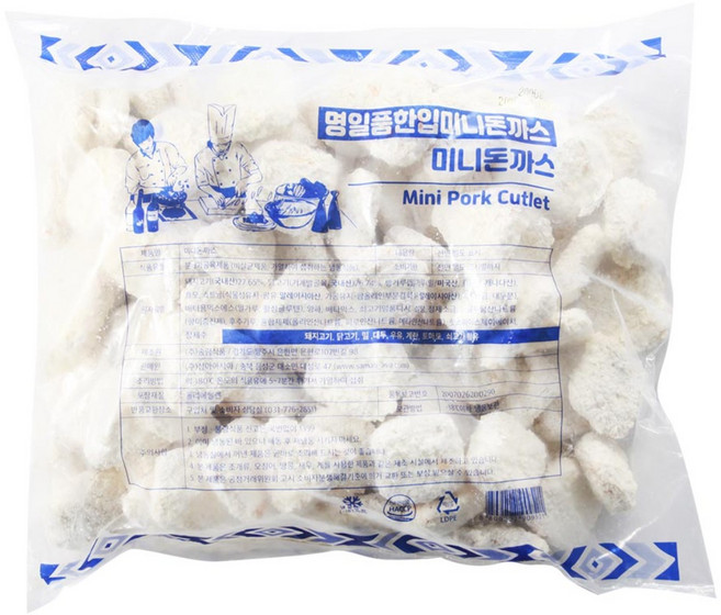 미니돈까스 (2kg) 업소용돈까스 한입돈까스 대종푸드, 1개, 2kg