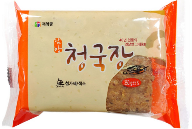 담양 죽향콩 업소용 청국장, 12개, 350g