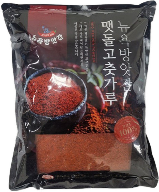 뉴욕방앗간 맷돌고춧가루 김치용 (굵은입자굵기), 1개, 3kg