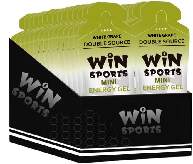 WiNSPORTS 雙效能量果膠 白葡萄風味 運動能量補給, 40g, 30個