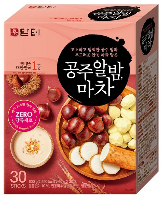 담터 공주알밤마차, 3개, 30개입, 20g