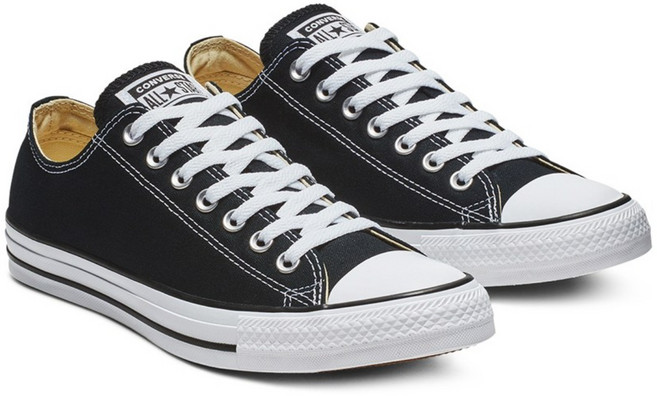 (국내매장판)정품 컨버스 척테일러 올스타 클래식 블랙 로우+고무끈