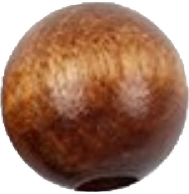 나무구슬 우드구슬 K 나무구슬, 1세트, K 나무구슬15mm-밤색(20개)