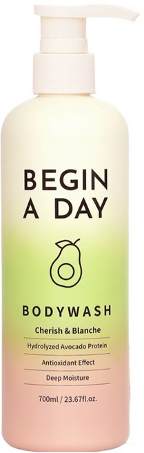 비긴어데이 아보카도 단백질 바디워시 700ml, 1개