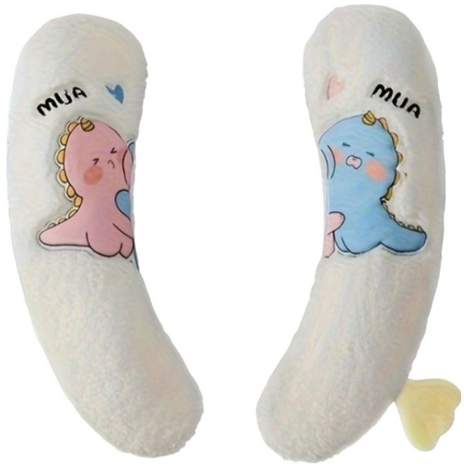 오니홈 고급형 포근한 변기시트커버 / 극세사 벨크로 부착형, 2쌍, 화이트