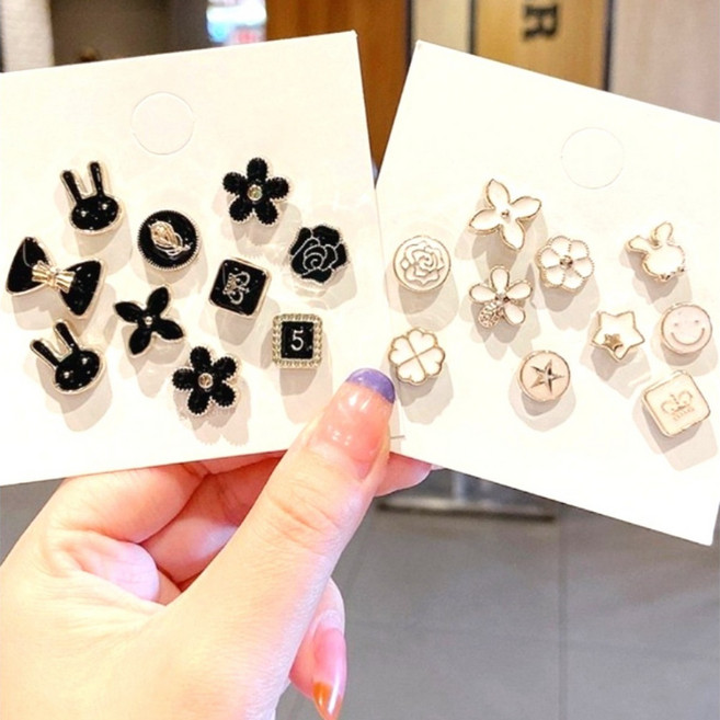 여성용 매너 옷 여밈 오픈방지 패션 포인트 브로치 20종 세트