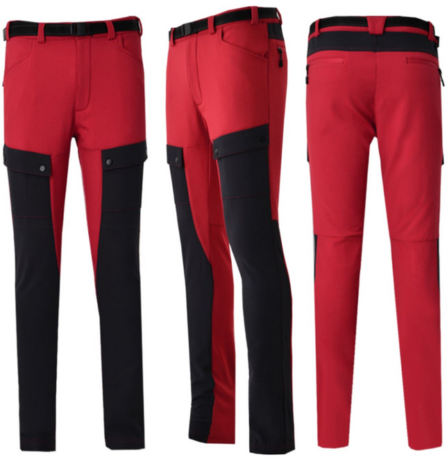 맥스스피드 남성 겨울 스판 기모 포켓배색팬츠