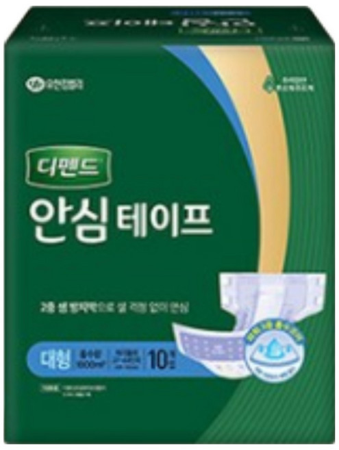 디펜드 남녀공용 안심테이프 성인기저귀, 10개입, 4개