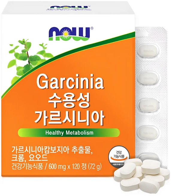 나우푸드 수용성 가르시니아, 120정, 1개 - 쿠팡