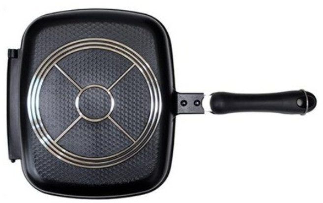 국산 양면팬 스테이크 양면팬 가스용, 스테이크양면팬 가스용, 1개