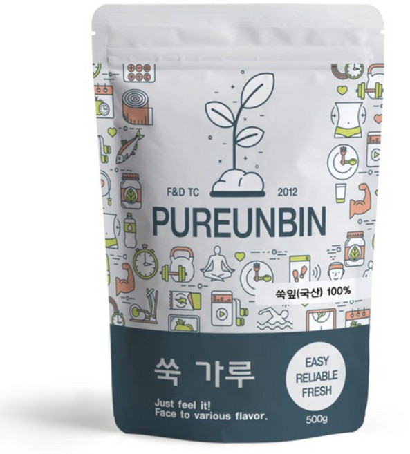 푸른빈 쑥 가루, 500g, 1개