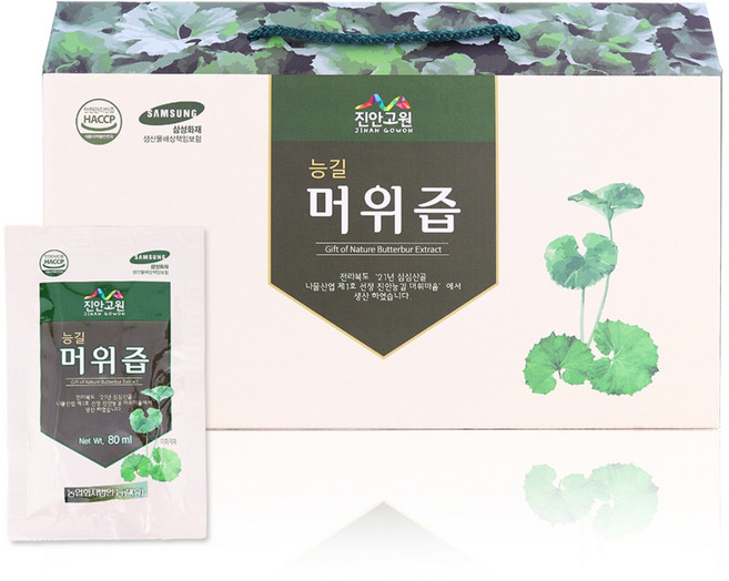머위로 만든 진안 능길 머위즙 100% 진액 80ml 30포, 2.4L, 1개