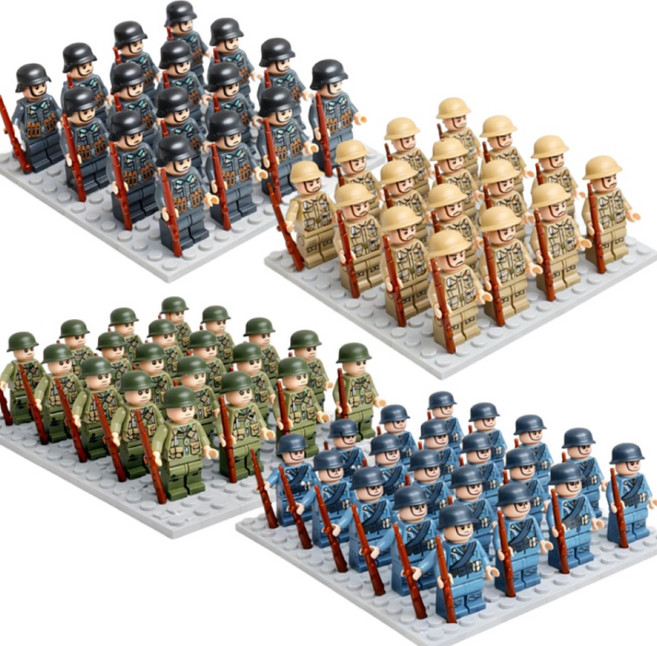 밀리터리 미니피규어 블럭 20개세트 4종, 1세트, 옵션2번 미국군인