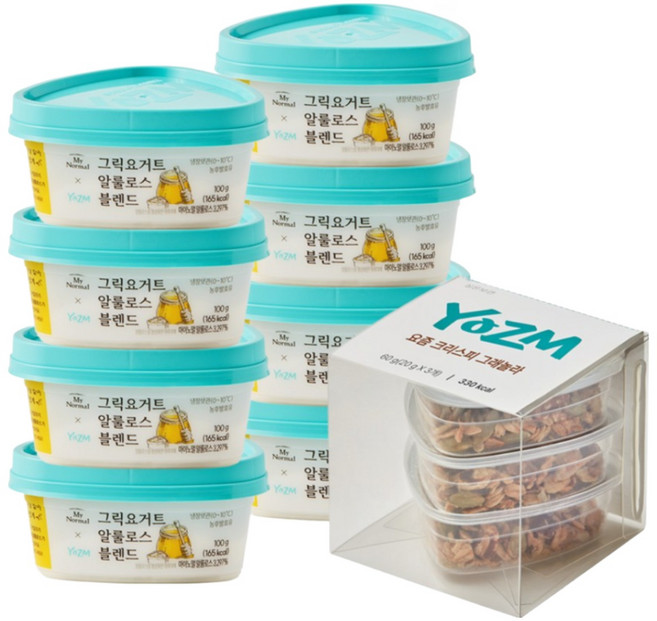 마이노멀x요즘 알룰로스 블렌드 100g 8개+크리스피그래놀라 3입 (20g x 3개), 1개