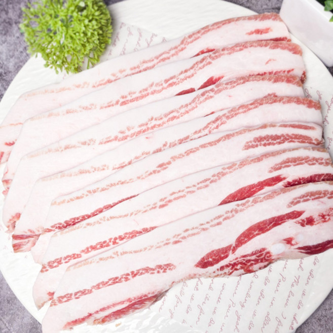 [당일발송] 미트애/미트kg 진짜 지방 많은 이베리코 삼겹살, 3개, 1kg